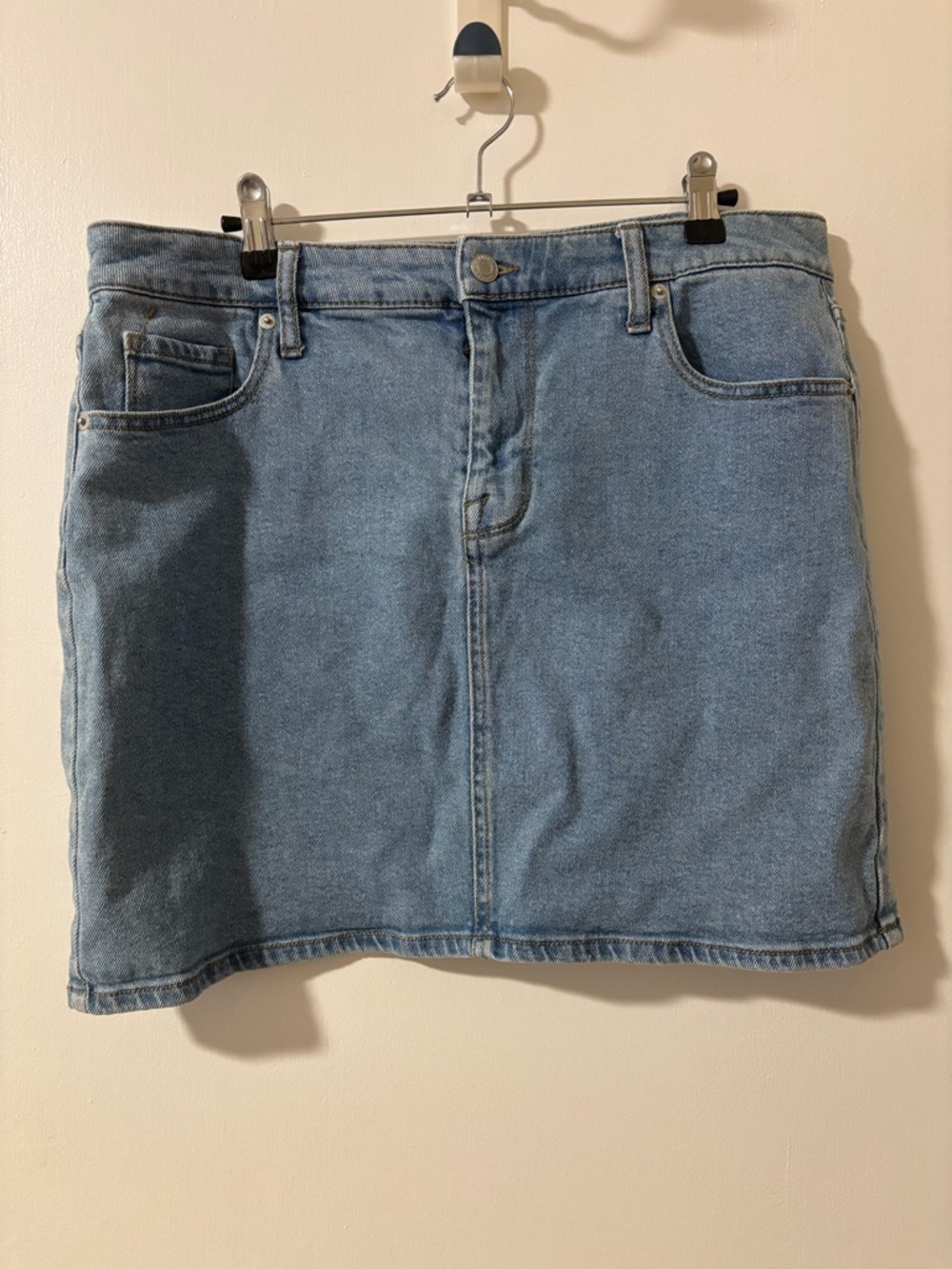 Mossimo Supply Co. Light Wash Y2K Denim Mini Skirt